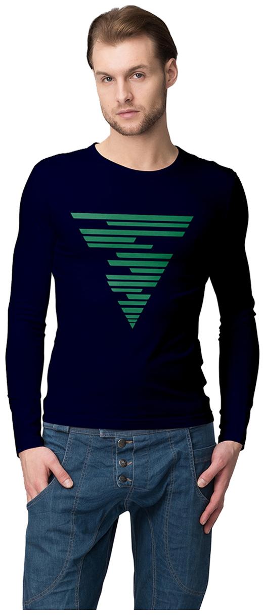 

American-Elm Men Blue Slim fit Cotton Round neck T-Shirt - Pack Of 1