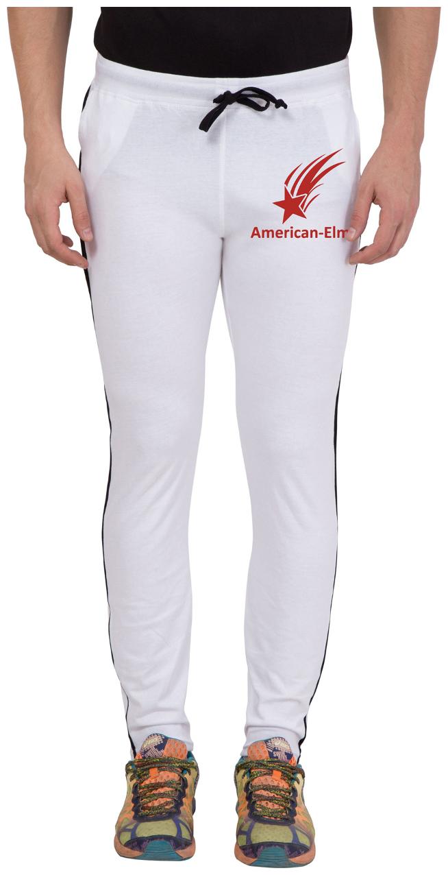 

American-Elm Stylish Red Star Printed Trackpant For Men