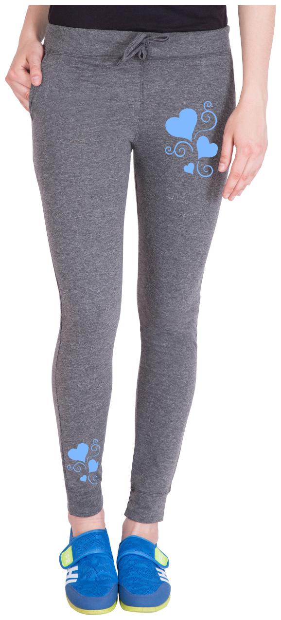 

American-Elm Women Regular fit Cotton Solid Track pants - Grey