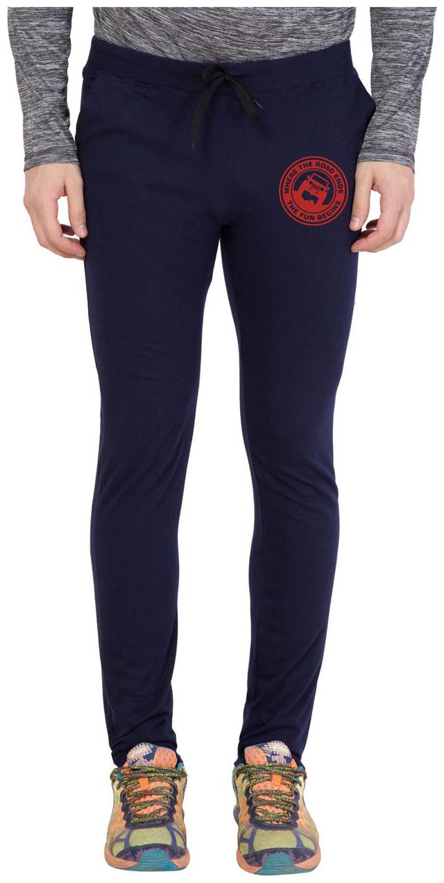 

American-Elm Blue Zeep Printed Sportswear Lower for Men