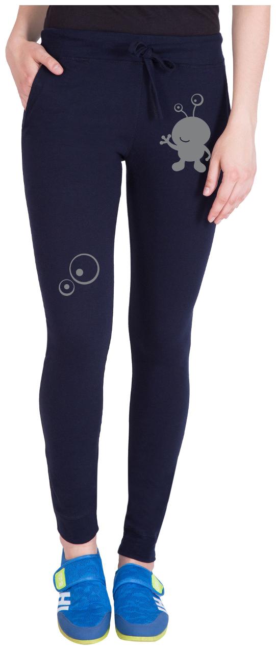 

American-Elm Women Regular fit Cotton Solid Track pants - Blue