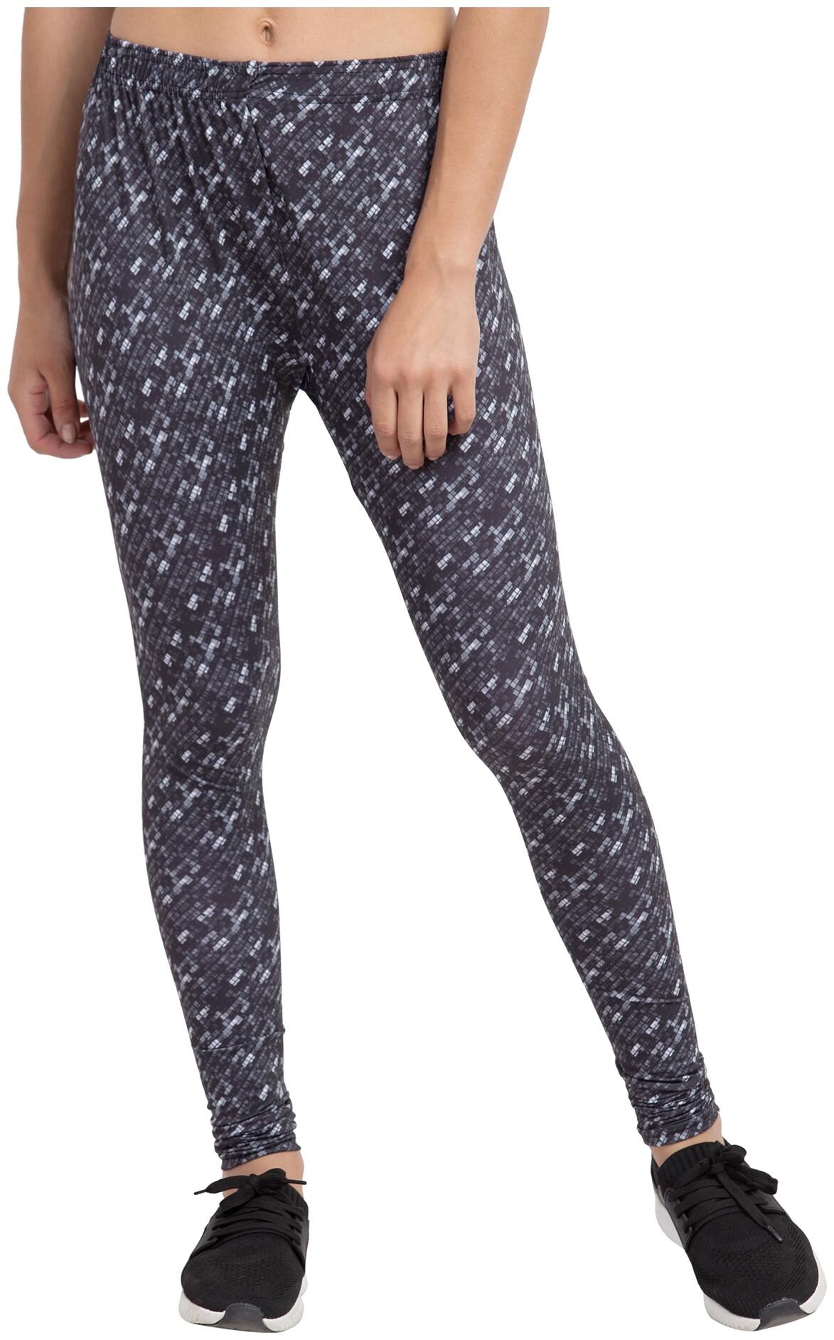 

American-Elm Women Stretch Lycra Full Length Chudidar Printed Stylish Multi Leggings for Women