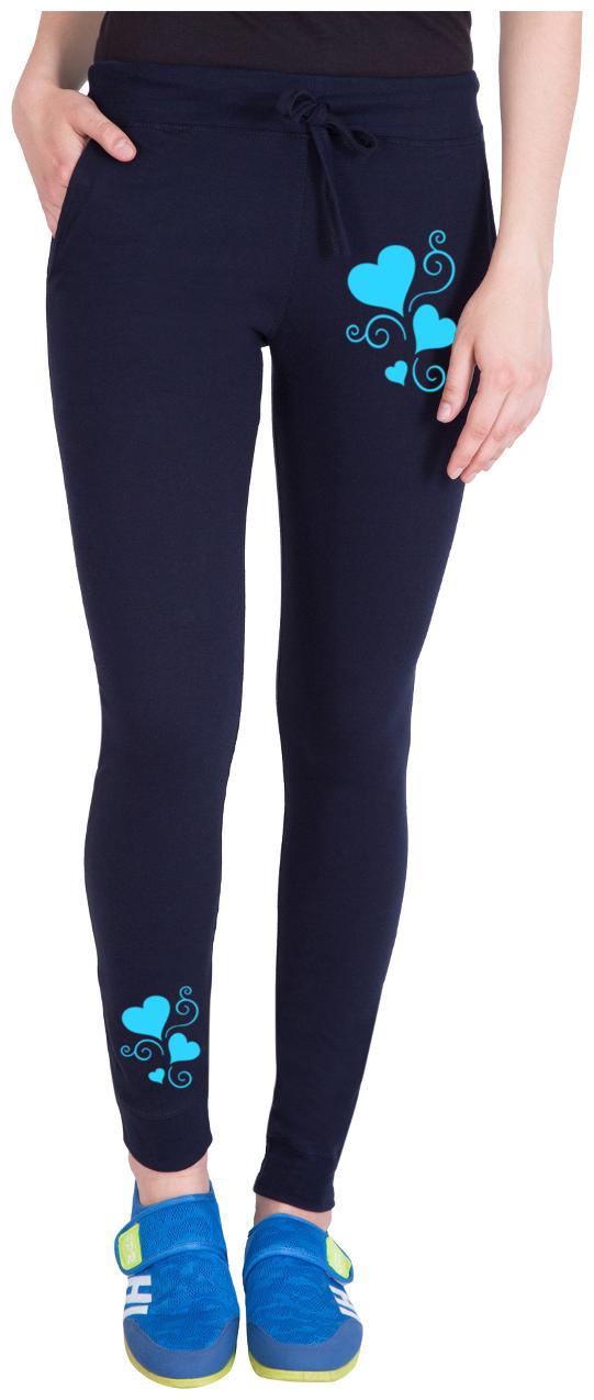 

American-Elm Women Regular fit Cotton Solid Track pants - Blue