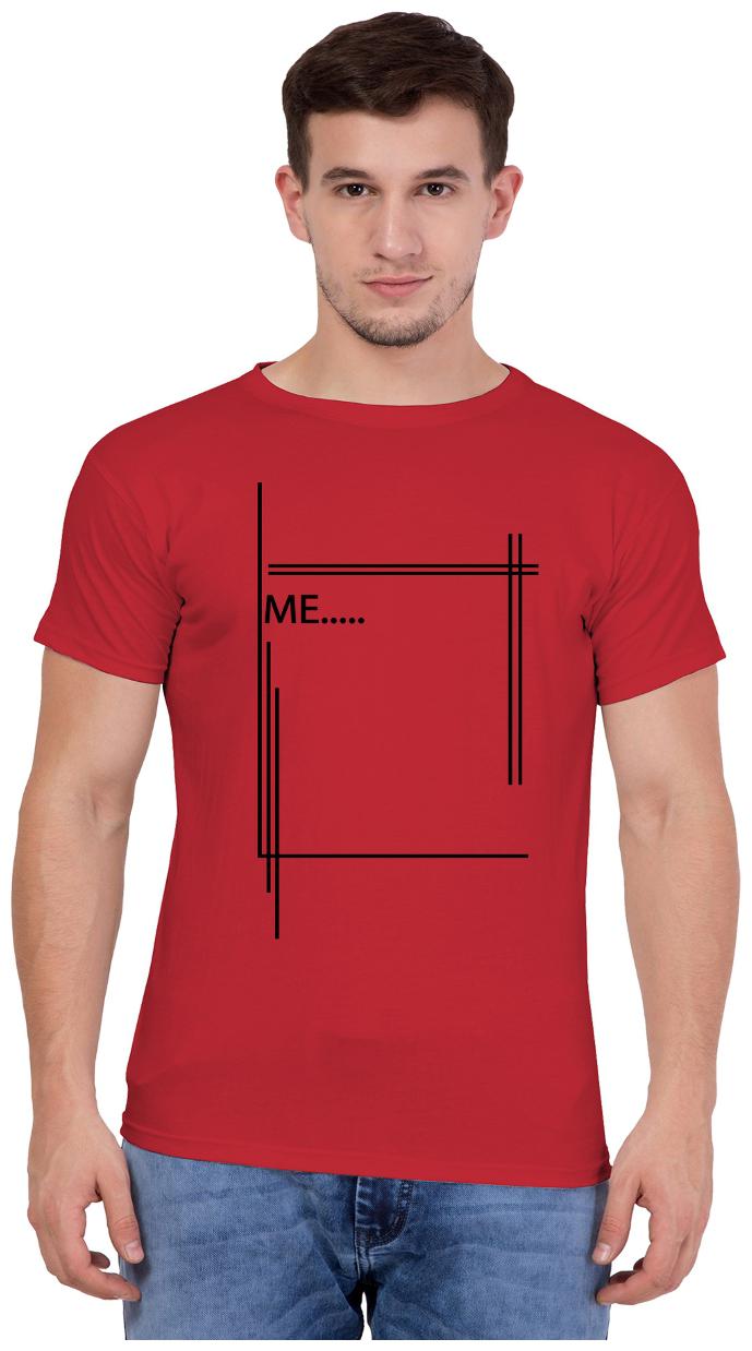 

American-Elm Men Red Slim fit Cotton Round neck T-Shirt - Pack Of 1