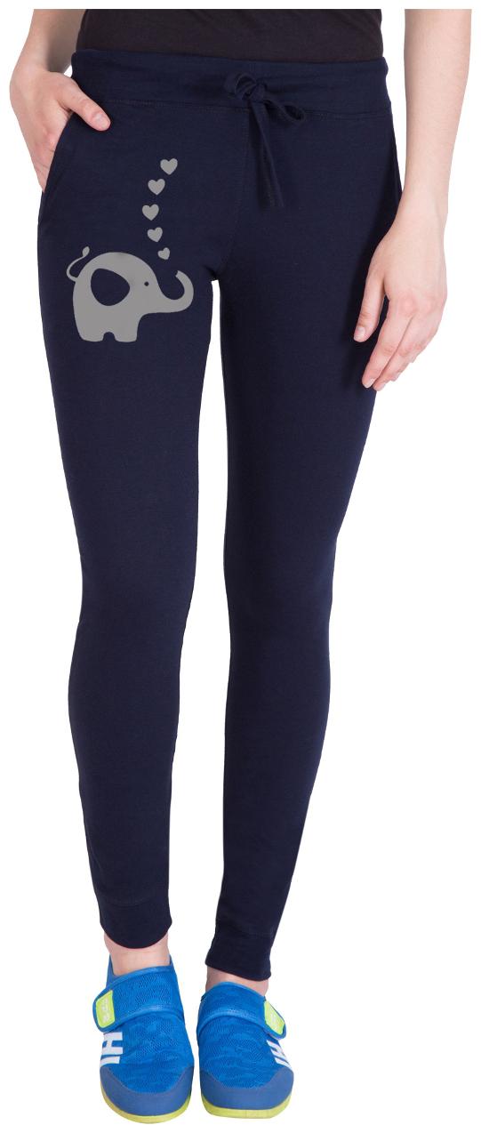 

American-Elm Women Regular fit Cotton Solid Track pants - Blue