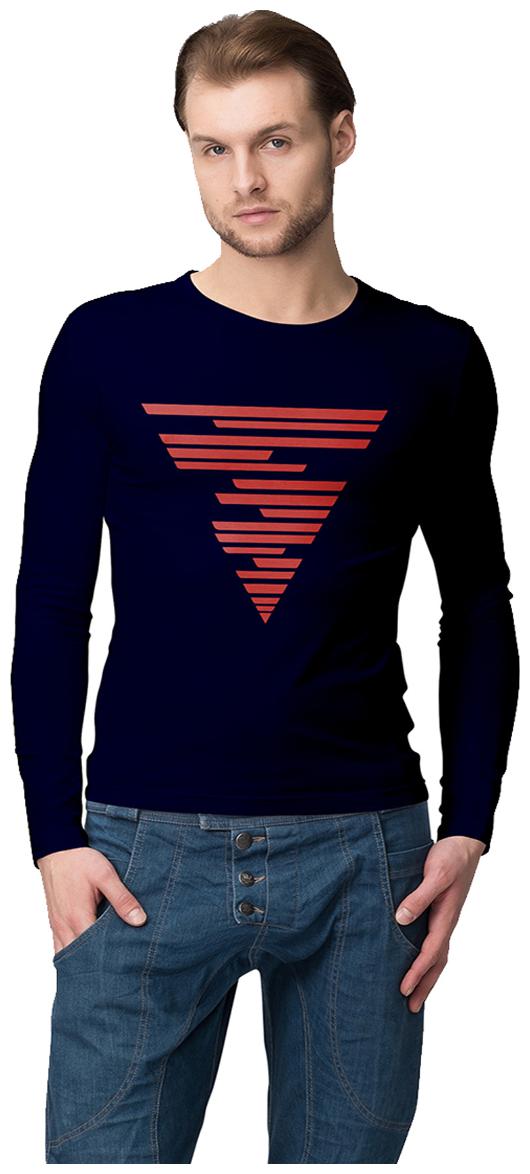 

American-Elm Men Blue Slim fit Cotton Round neck T-Shirt - Pack Of 1