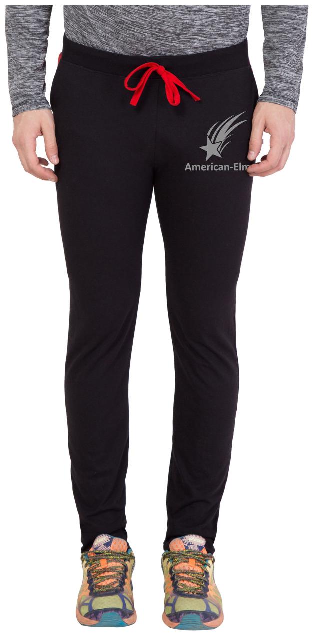 

American-Elm Men s Black Grey Star Printed Jogger