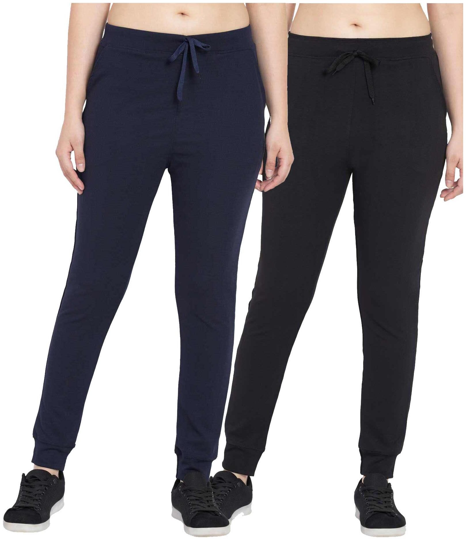 

American-Elm Women Slim fit Polyester Solid Track pants - Multi
