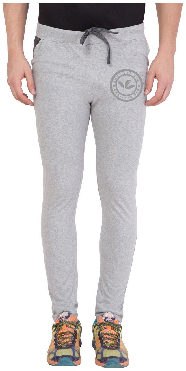 

American-Elm Grey Slim Fit Trackpant for Men