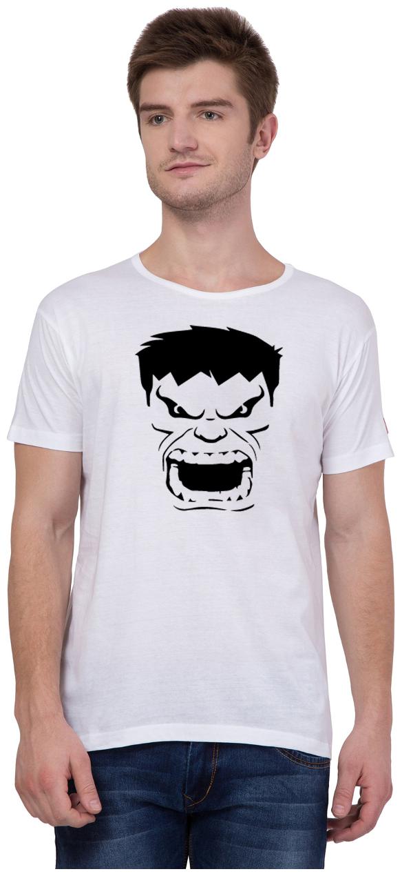 

American-Elm Men White Slim fit Cotton Round neck T-Shirt - Pack Of 1