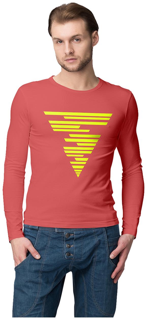 

American-Elm Men Orange Slim fit Cotton Round neck T-Shirt - Pack Of 1