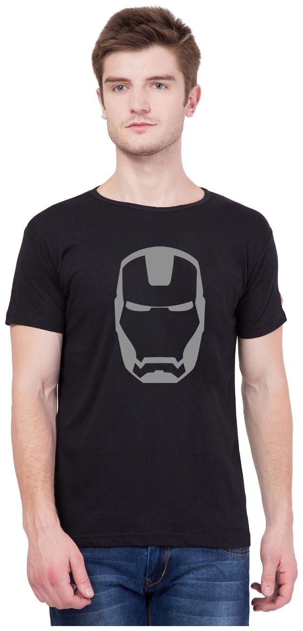 

American-Elm Men Black Slim fit Cotton Round neck T-Shirt - Pack Of 1