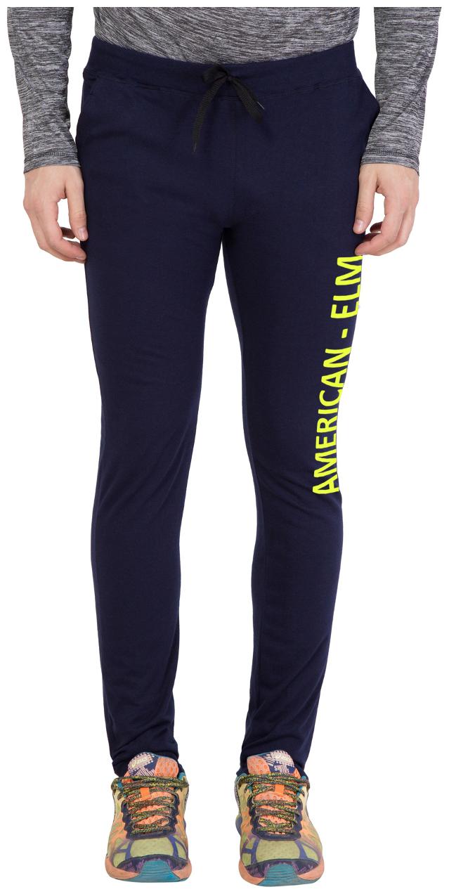 

American-Elm Navy Blue Slim Fit Trackpant for Men