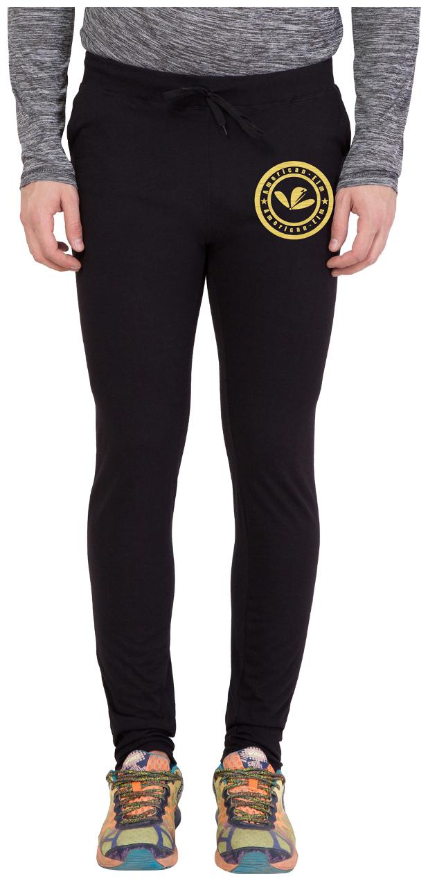 

American-Elm Men s Black Printed Jogger
