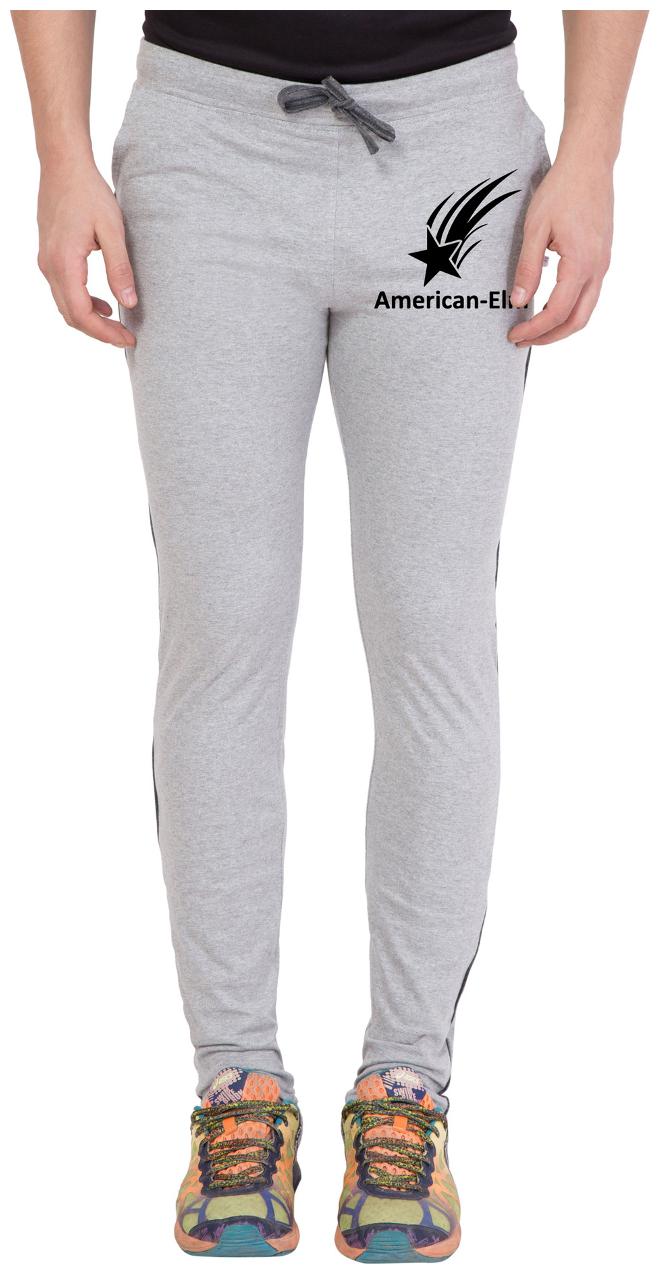 

American-Elm Men s Grey Black Star Printed Track Lower