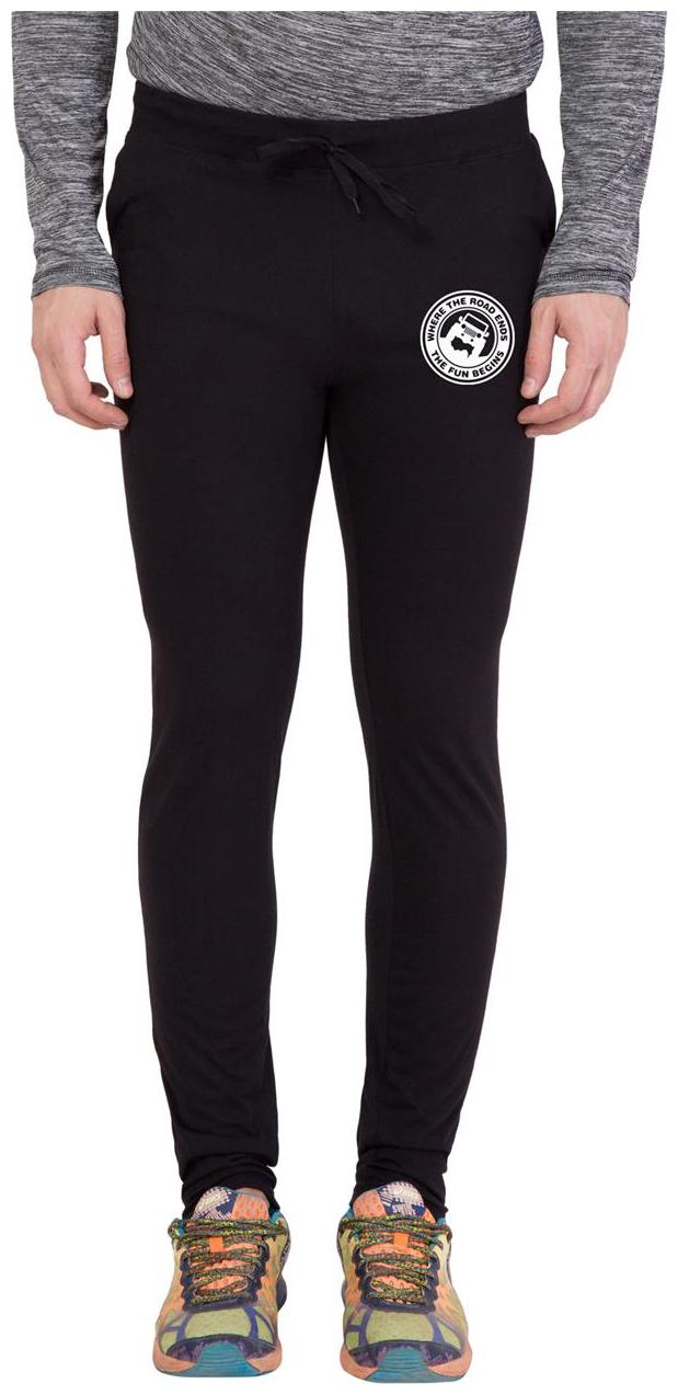 

American-Elm Men s Black White Zeep Printed Sports Jogger