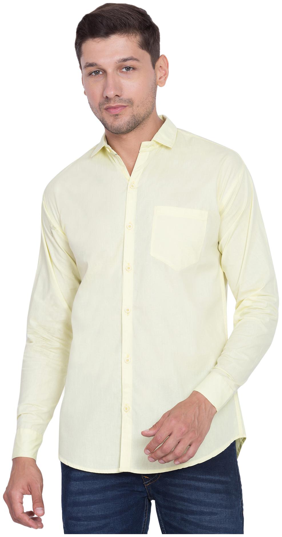 

American-Elm Men Regular fit Formal Shirt - White