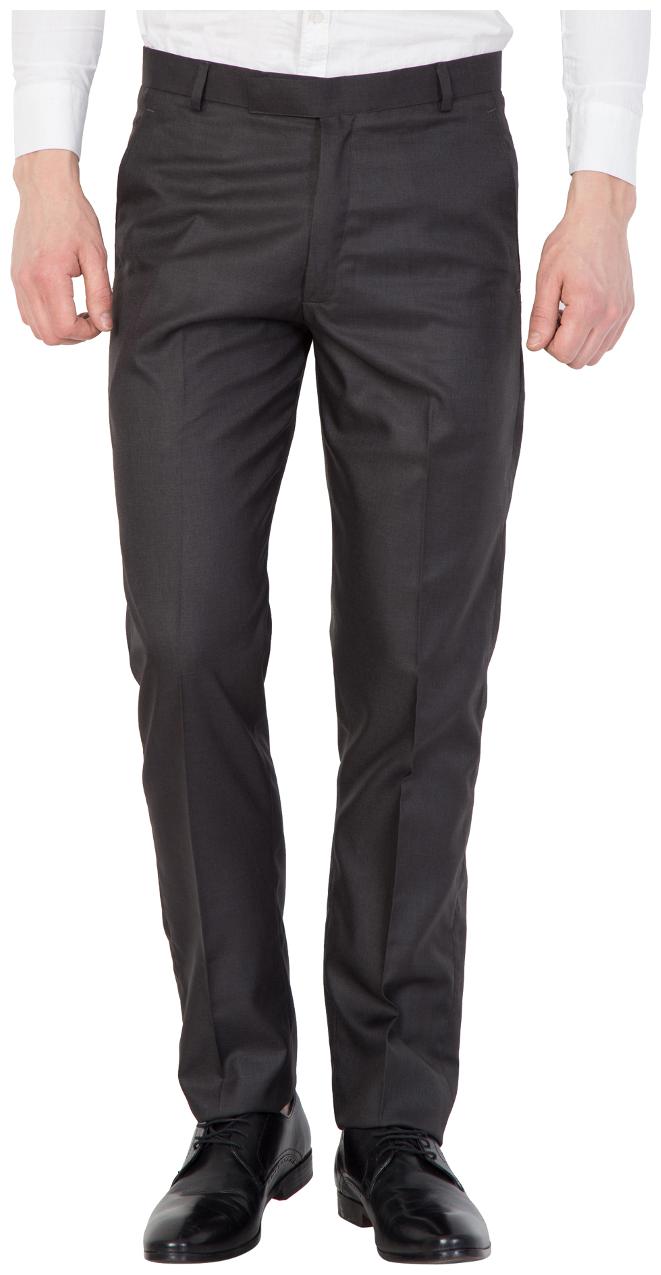 

American-Elm Men Solid Slim Fit Formal Trouser - Black