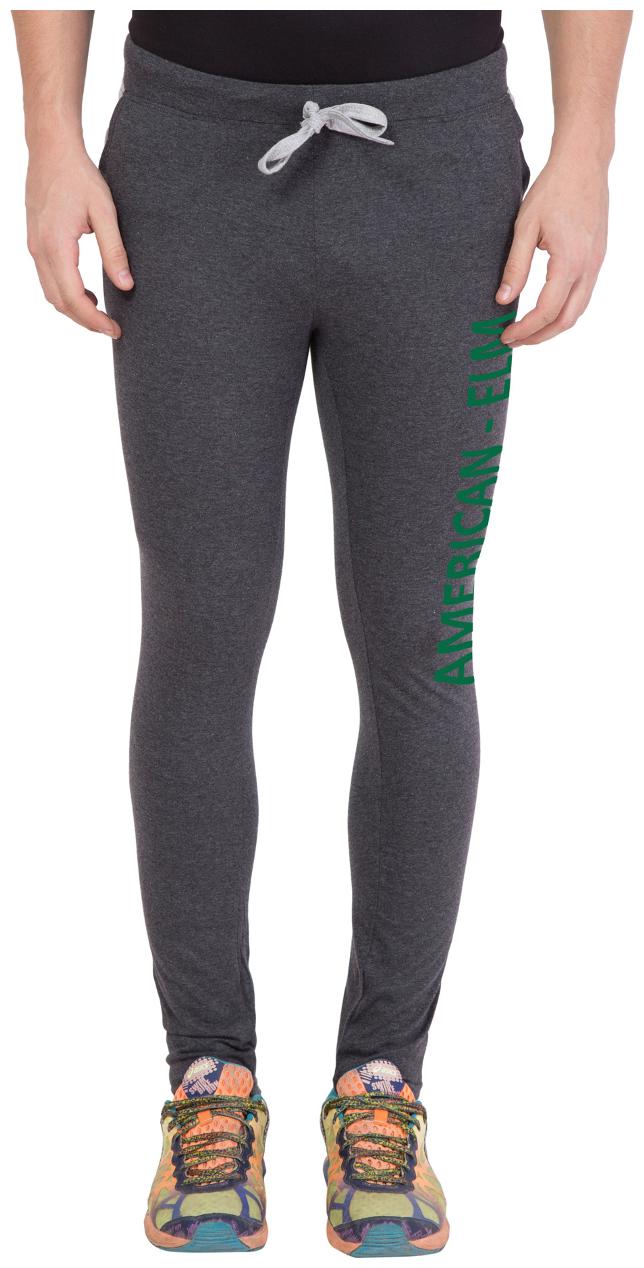 

American-Elm Men s Dark Grey Stylish Cotton Printed Lower