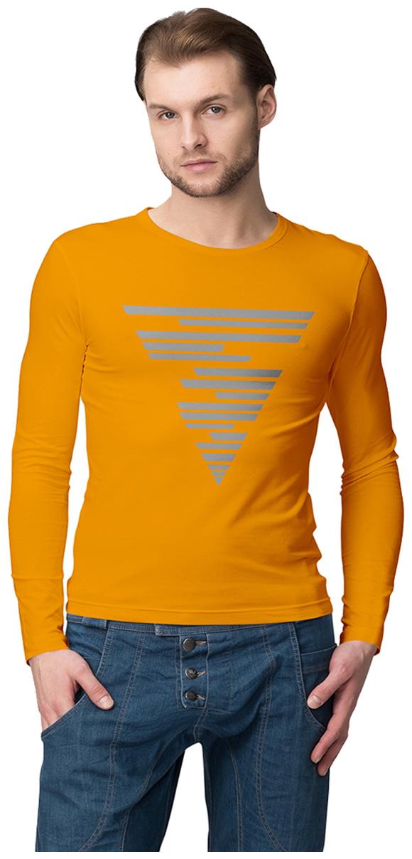 

American-Elm Men Orange Slim fit Cotton Round neck T-Shirt - Pack Of 1