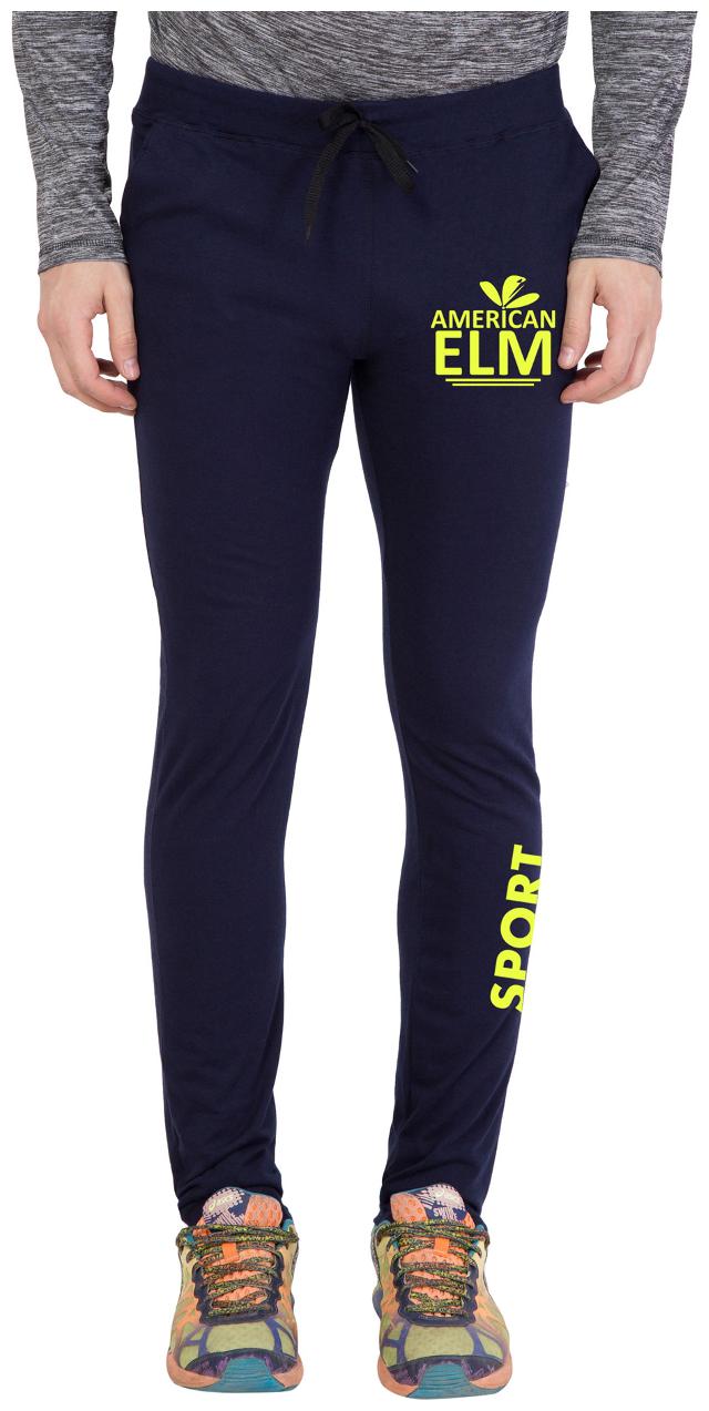 

American-Elm Navy Blue Stylish Printed Trackpant for Men