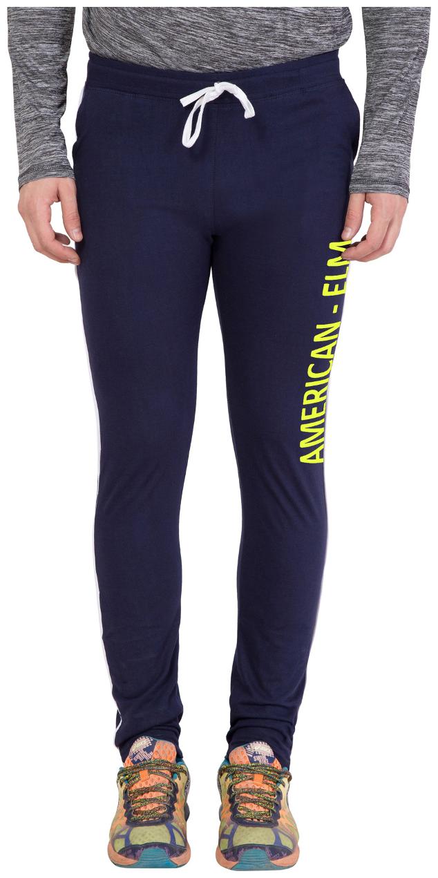 

American-Elm Navy Slim Fit Printed Lower for Men