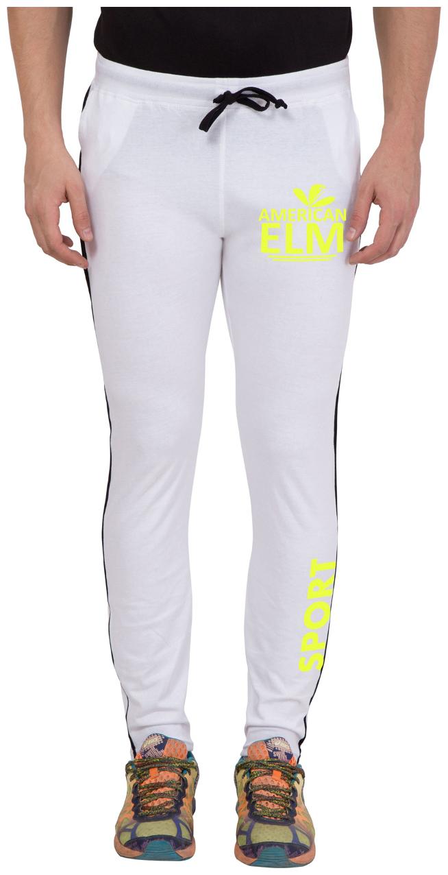 

American-Elm Men s White Stylish Yellow Printed Lower