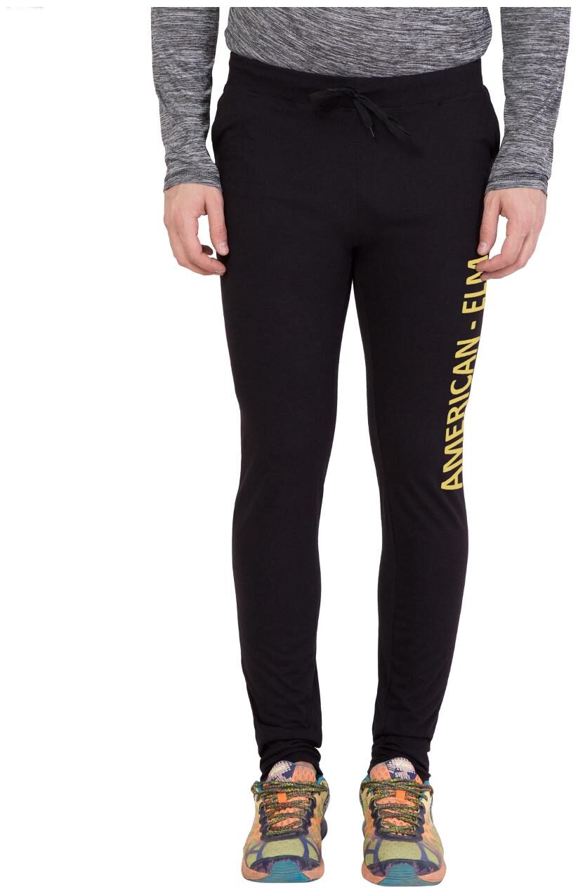 

American-Elm Black Printed Lower for Men