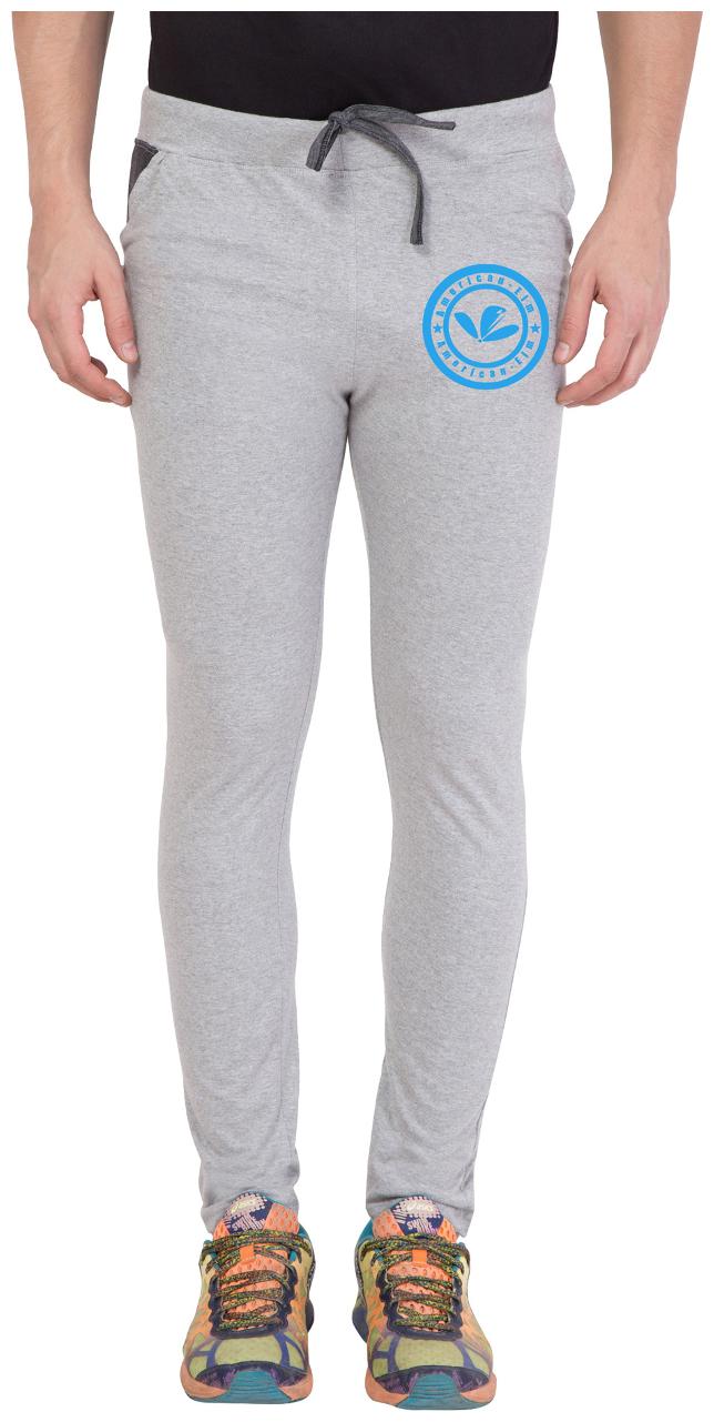 

American-Elm Men s Grey Printed Slim fir Trackpant