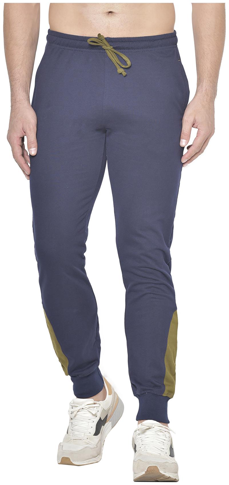 

American-Elm Men Navy blue Solid Slim fit Joggers