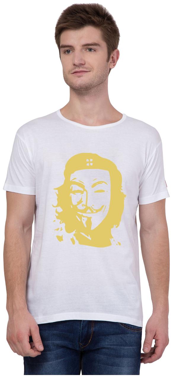 

American-Elm Men White Slim fit Cotton Round neck T-Shirt - Pack Of 1