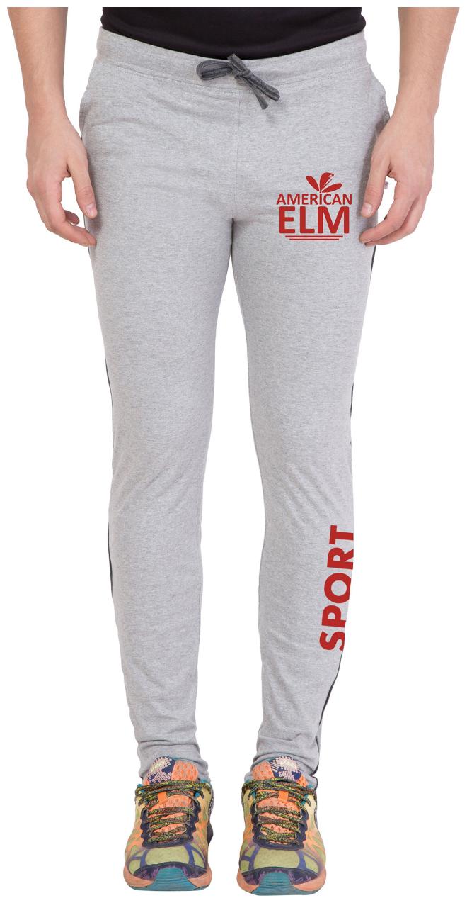 

American-Elm Men s Solid Grey Stylish Printed Track Lower