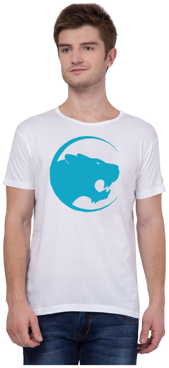 

American-Elm Men White Slim fit Cotton Round neck T-Shirt - Pack Of 1