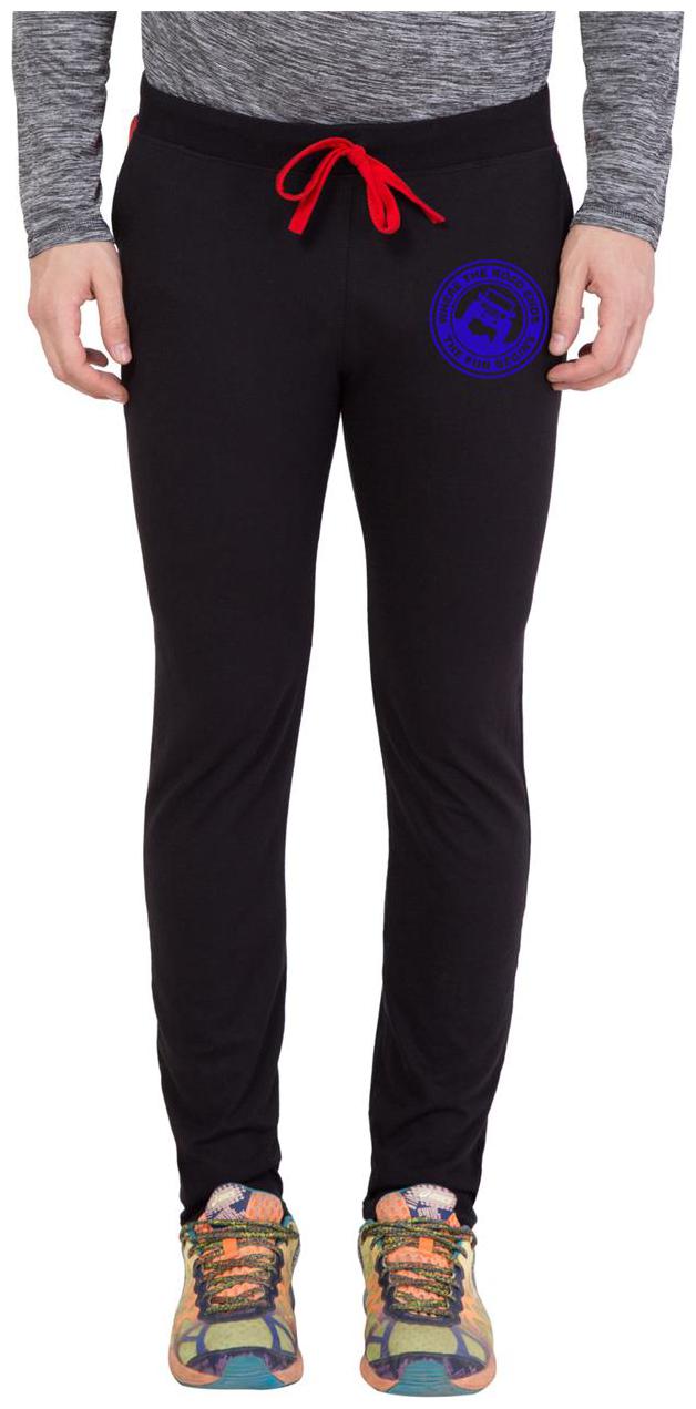 

American-Elm Black Zeep Printed Sports Jogger for Men