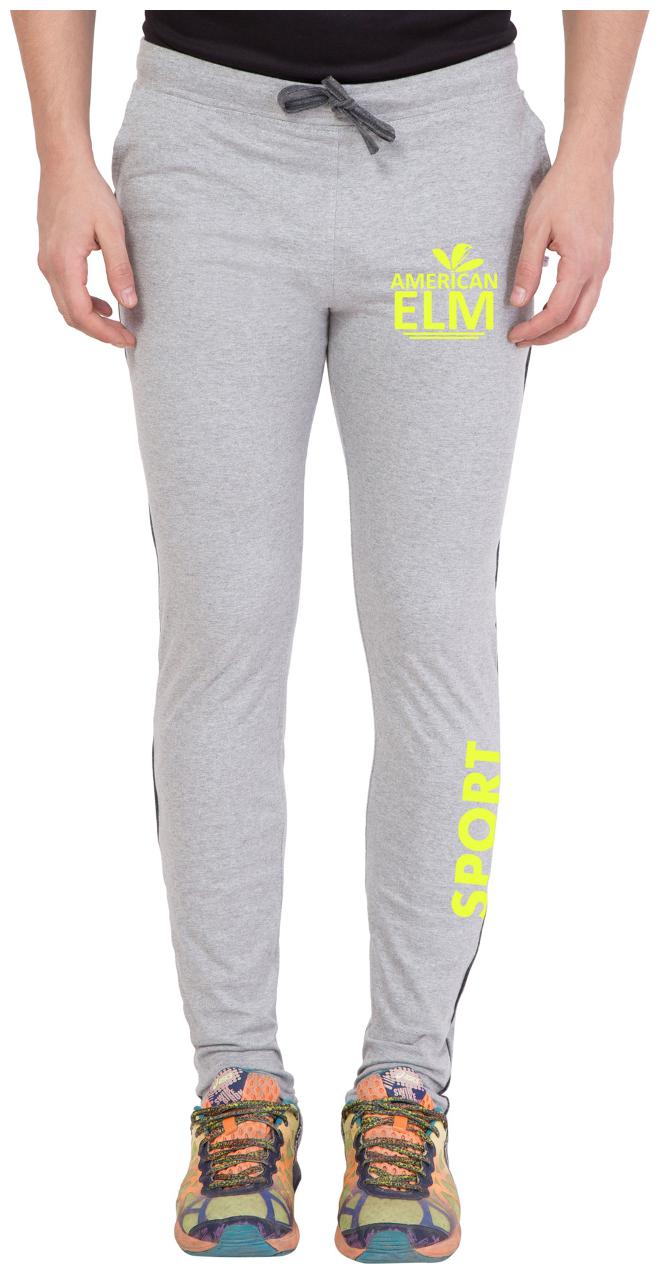 

American-Elm Men s Light Melange Stylish Printed Track Jogger