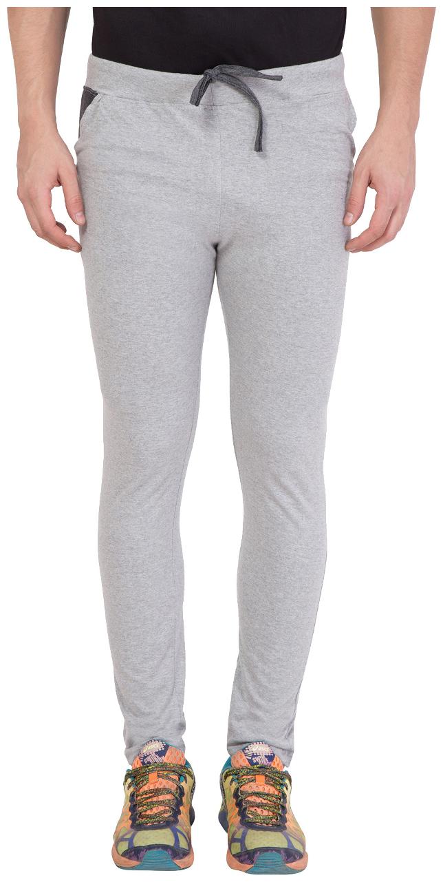 

American-Elm Men Grey Solid Slim fit Track pants