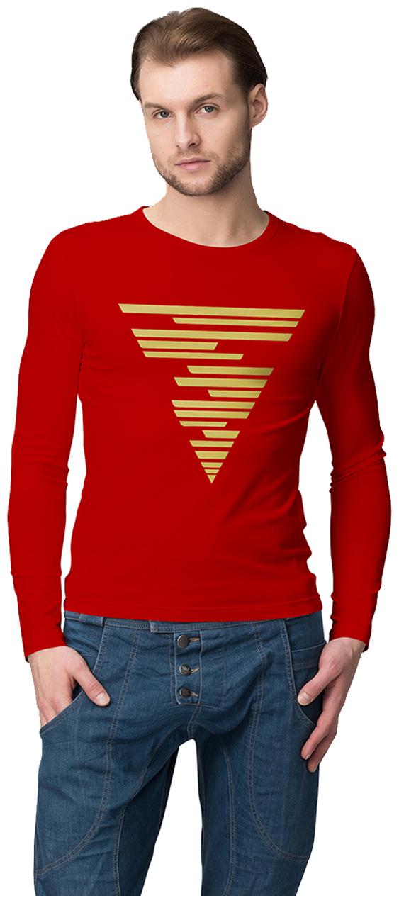 

American-Elm Men Red Slim fit Cotton Round neck T-Shirt - Pack Of 1