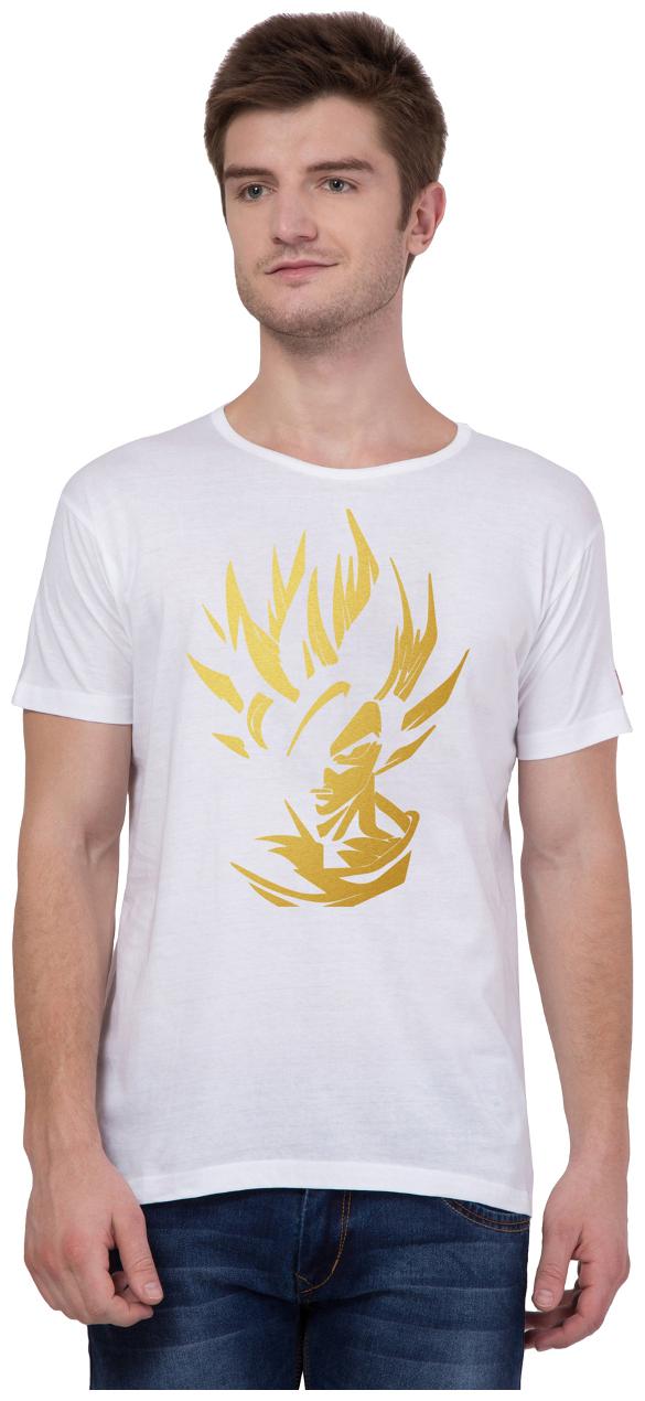 

American-Elm Men White Slim fit Cotton Round neck T-Shirt - Pack Of 1