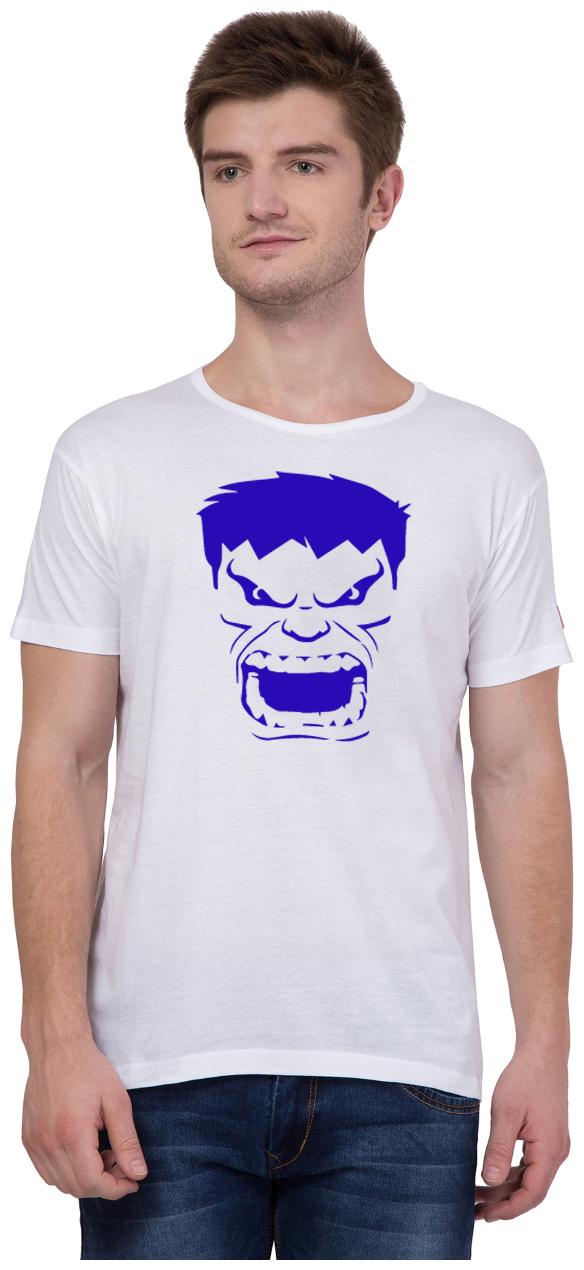 

American-Elm Men White Slim fit Cotton Round neck T-Shirt - Pack Of 1
