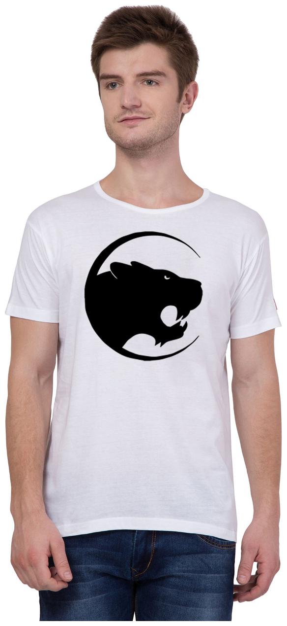 

American-Elm Men White Slim fit Cotton Round neck T-Shirt - Pack Of 1