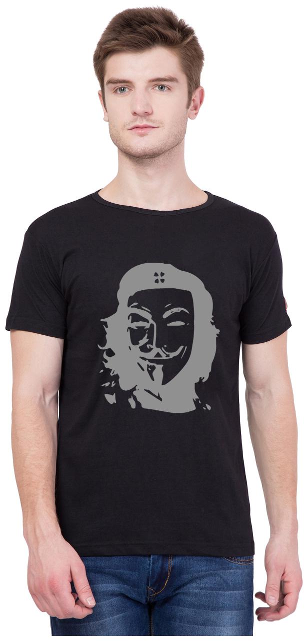 

American-Elm Men Black Slim fit Cotton Round neck T-Shirt - Pack Of 1