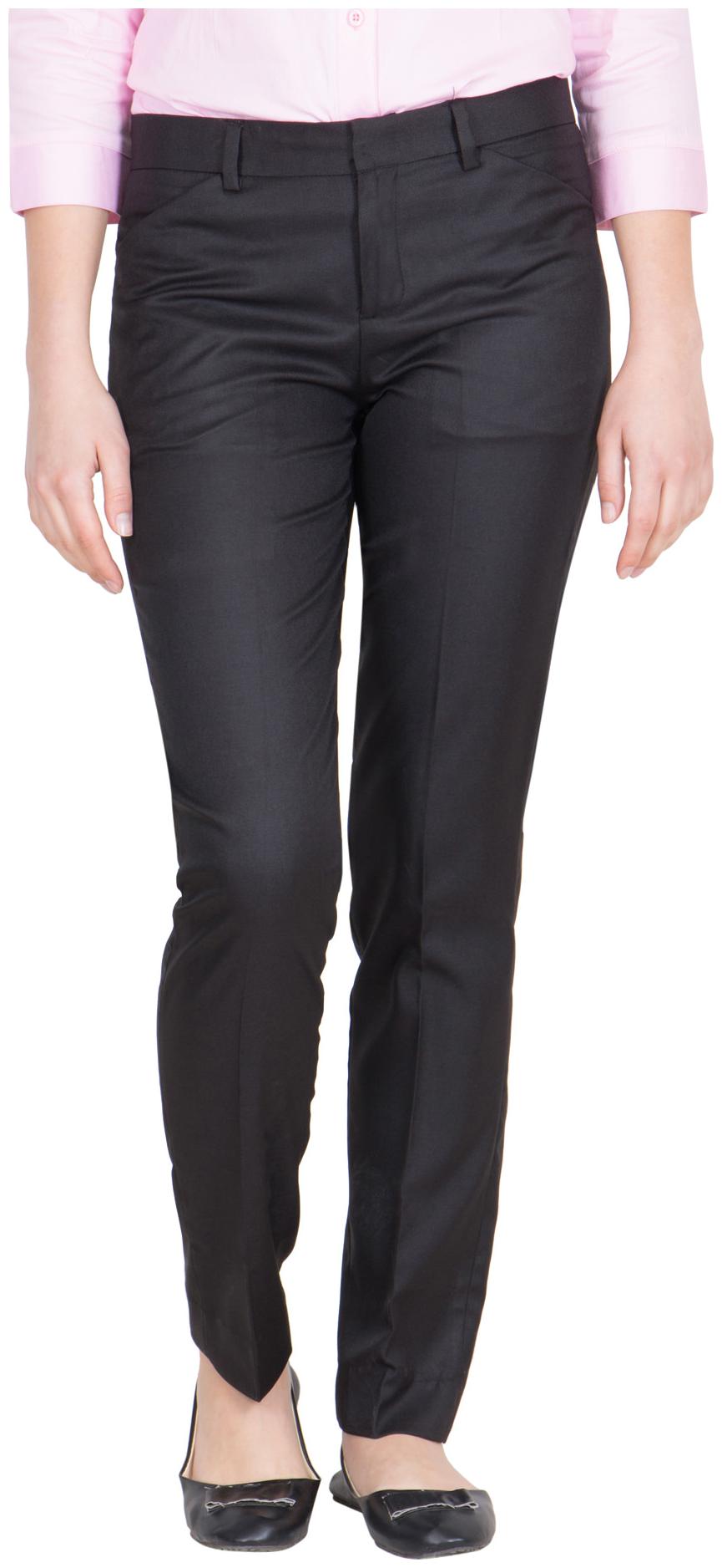 

American-Elm Women Black Slim fit Regular trousers