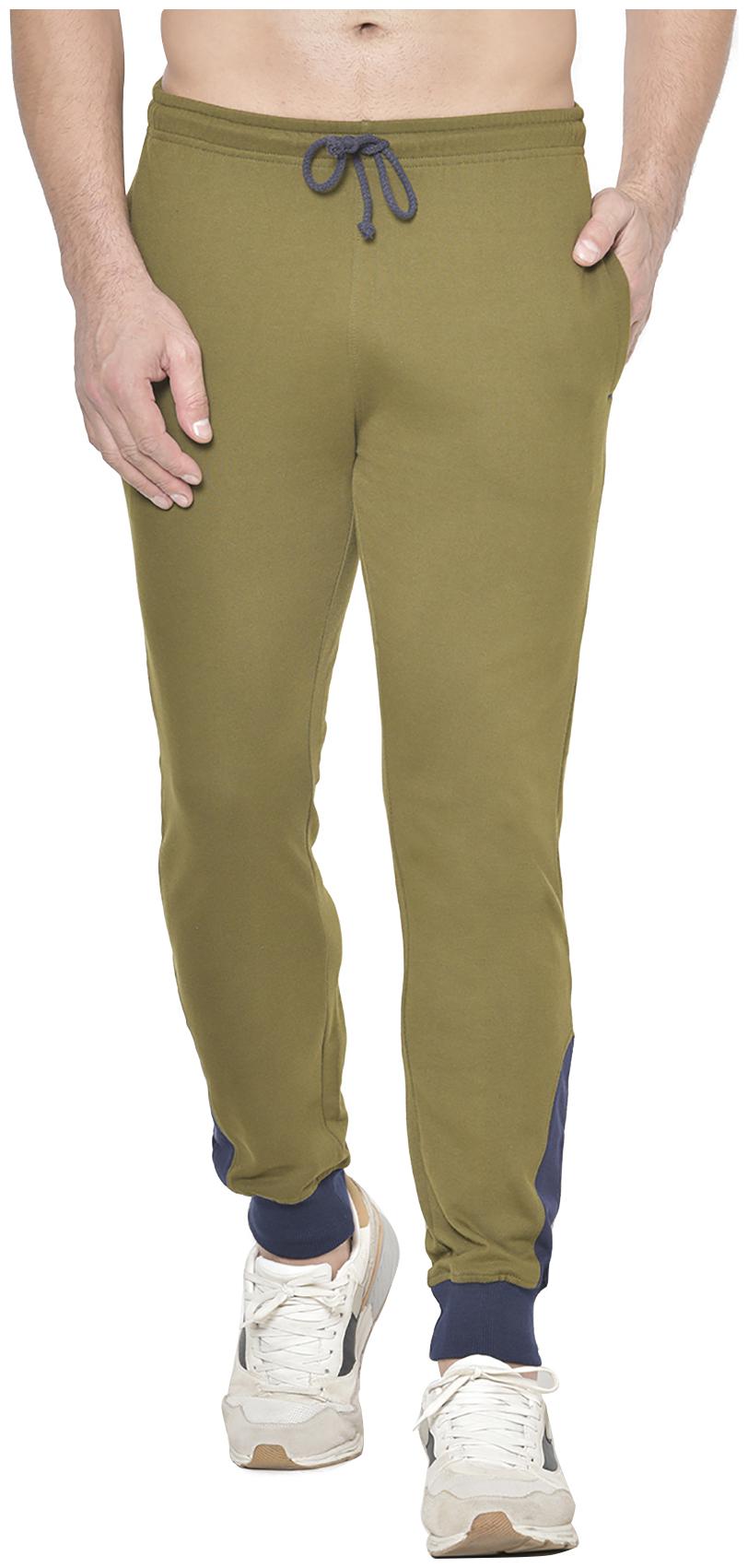 

American-Elm Men Olive Solid Slim fit Joggers