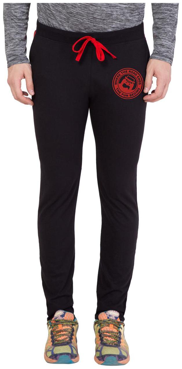 

American-Elm Men s Black Red Zeep Printed Trackwear