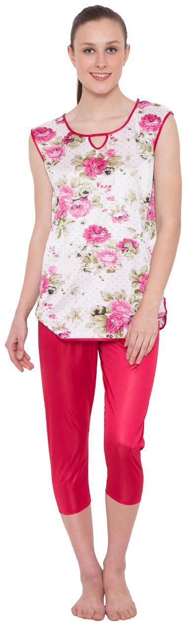 American-Elm Women Styilsh Top and Botton Set Baby Doll Nighty