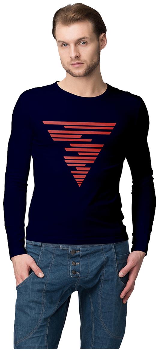 

American-Elm Men Blue Slim fit Cotton Round neck T-Shirt - Pack Of 1