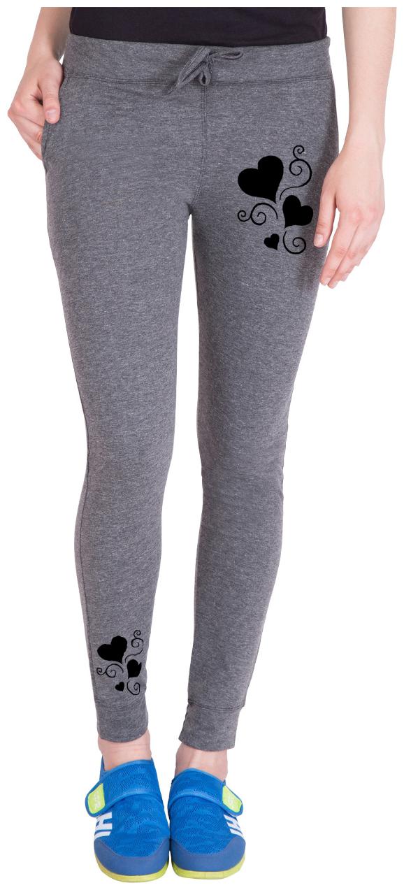 

American-Elm Women Regular fit Cotton Solid Track pants - Grey