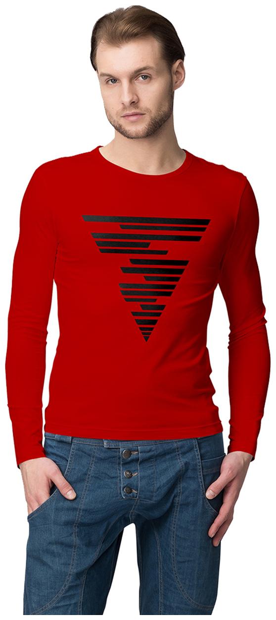 

American-Elm Men Red Slim fit Cotton Round neck T-Shirt - Pack Of 1