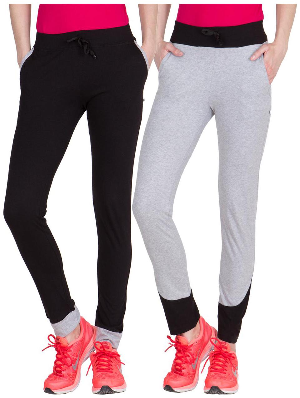 

American-Elm Women Regular fit Fleece Solid Track pants - Grey