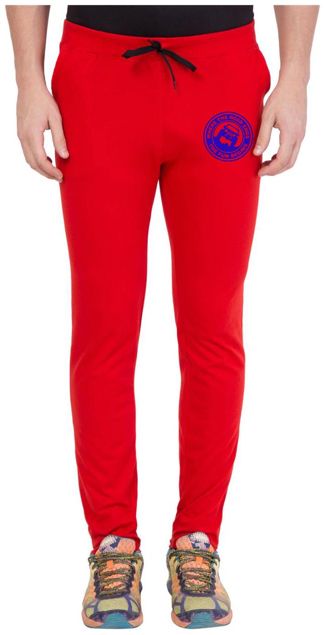 

American-Elm Men s Red Blue Zeep Printed Sports Jogger
